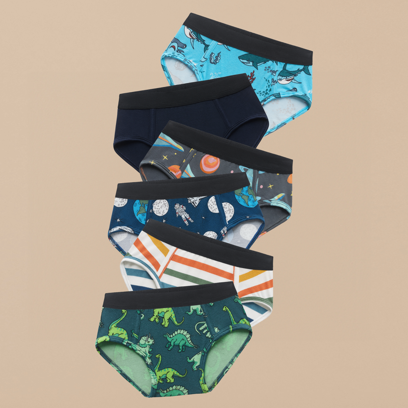 UltraModal™ Core Boys Brief 6-Pack | Jawsome Adventure Pack