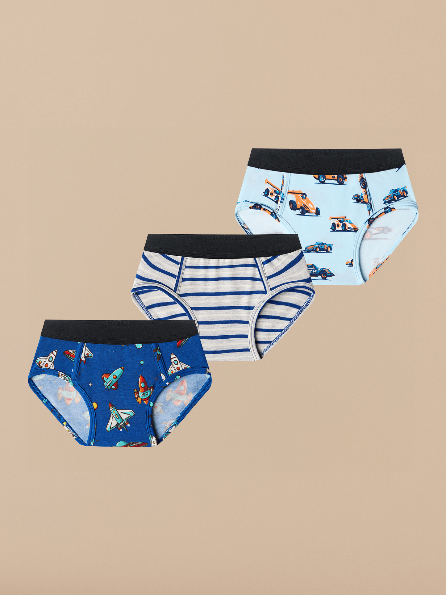 UltraModal™ Core Boys Brief 3-Pack | Cars & Space Pack