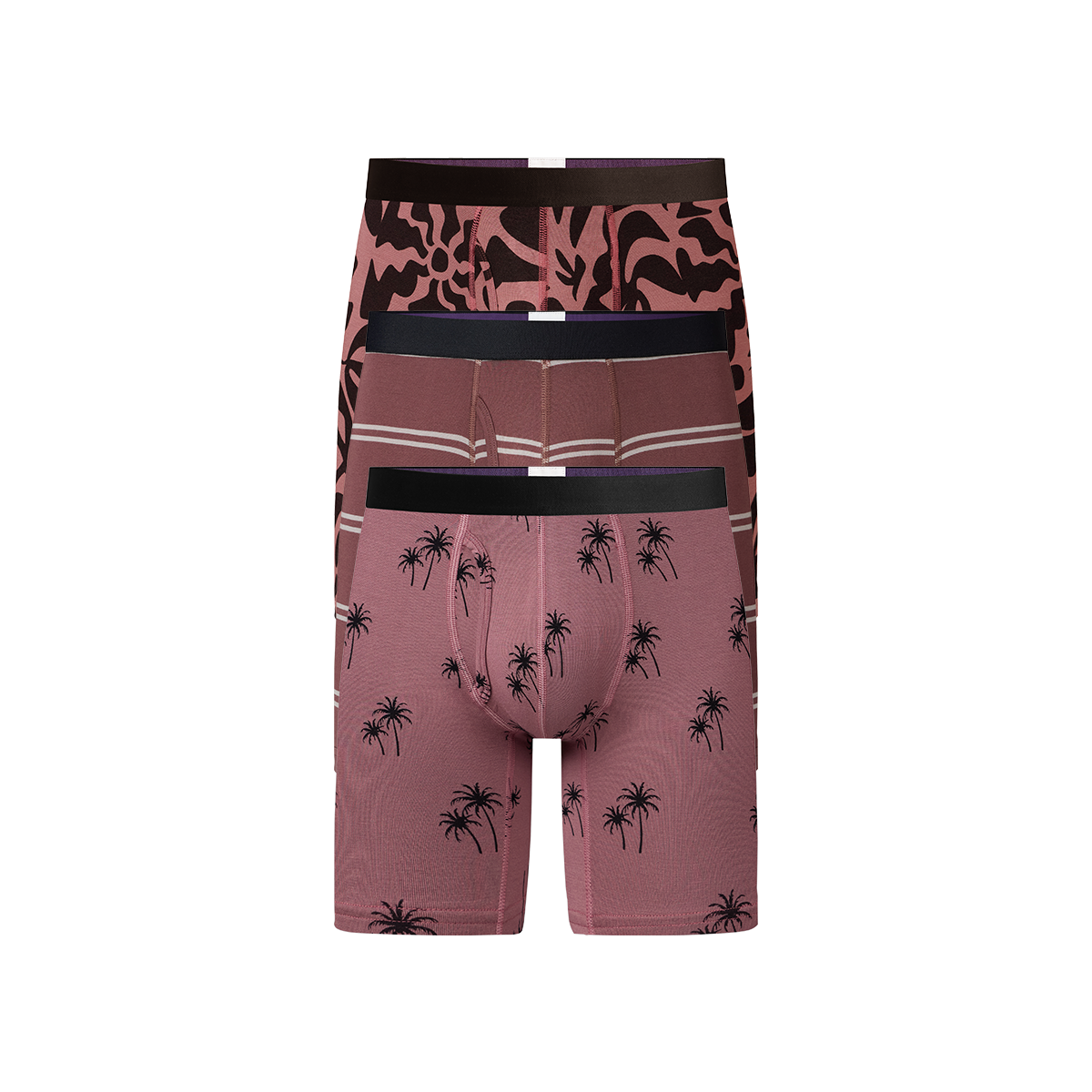 UltraModal™ Core Long Boxer Brief w/ Fly 3-Pack | Beach Boheme Clay Pack