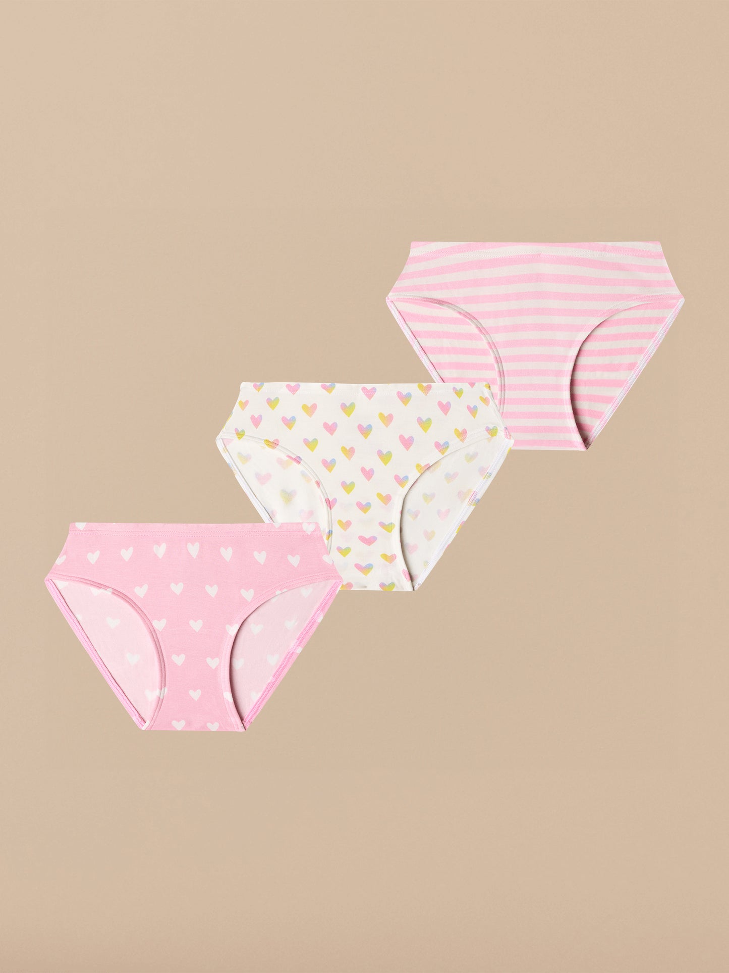 UltraModal™ FeelFree Girls Bikini Brief 3-Pack | Heart You Pack