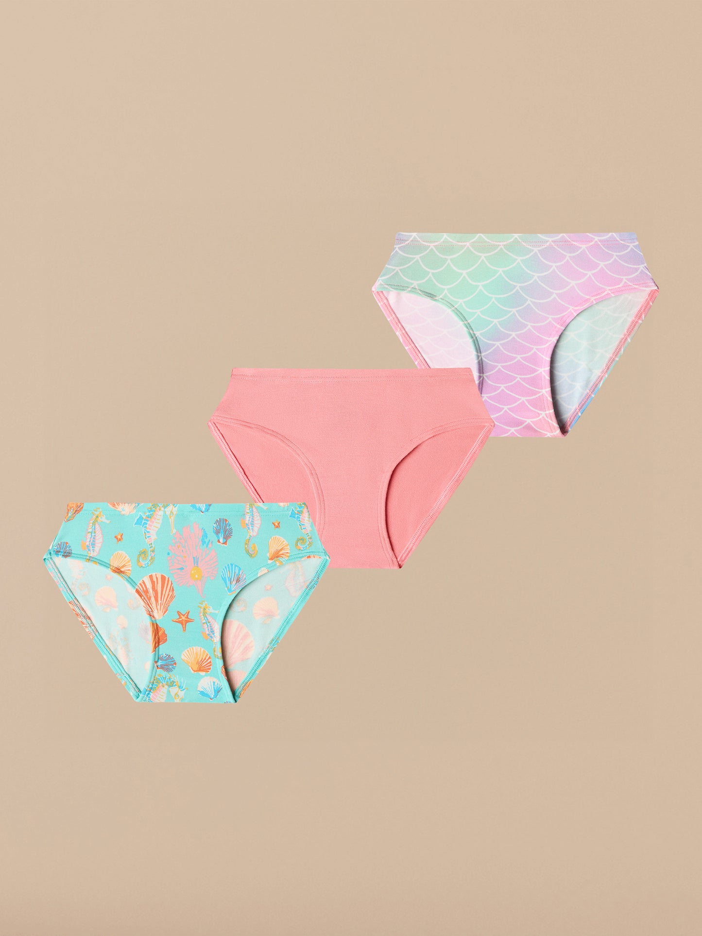 UltraModal™ FeelFree Girls Bikini Brief 3-Pack | Seashore Pack