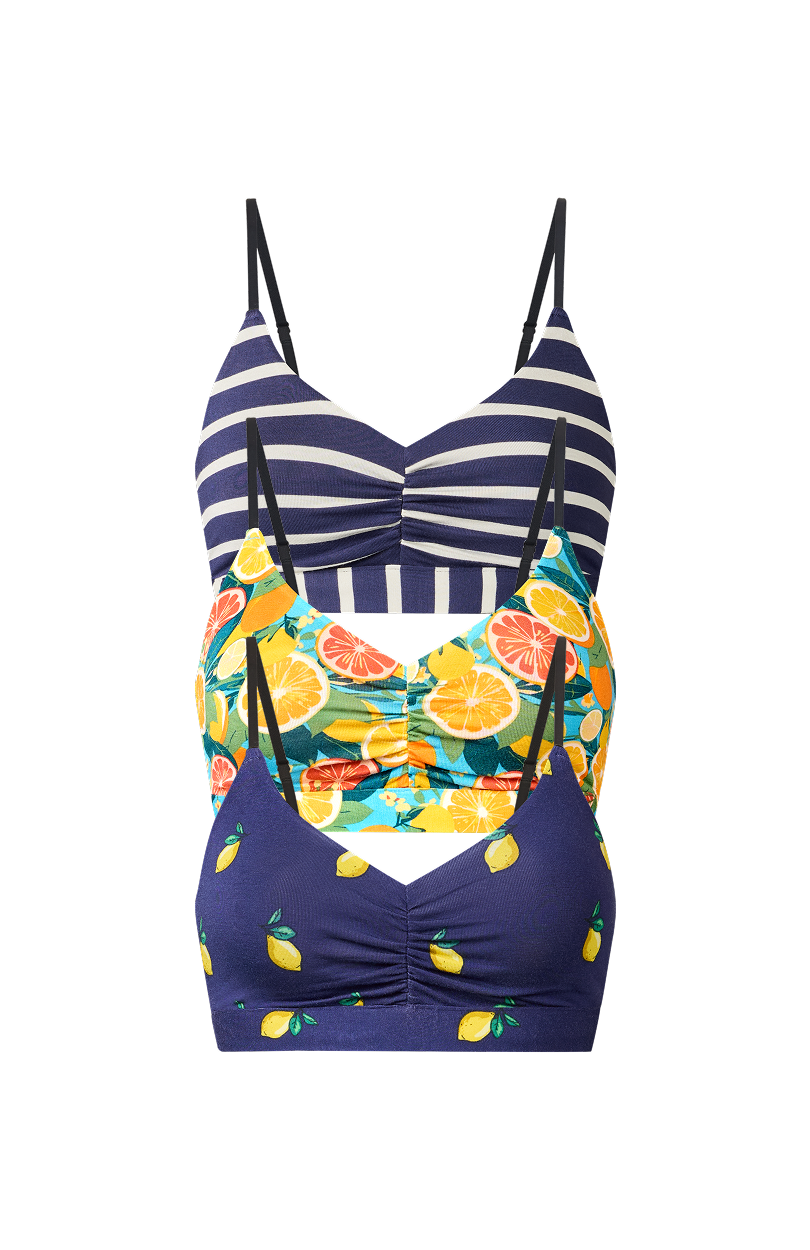UltraModal™ FeelFree Ruched Bralette 3-Pack | Amalfi Pack