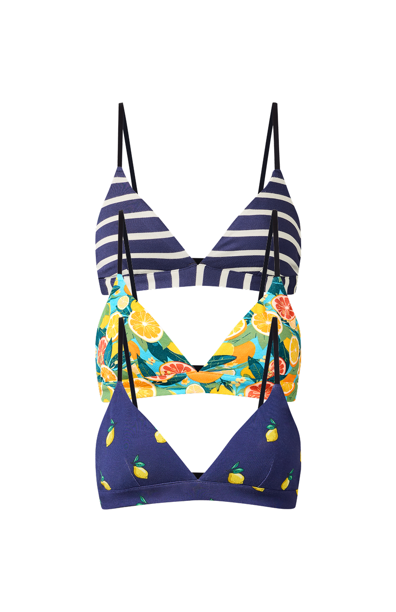 UltraModal™ FeelFree Triangle Bralette 3-Pack | Amalfi Pack