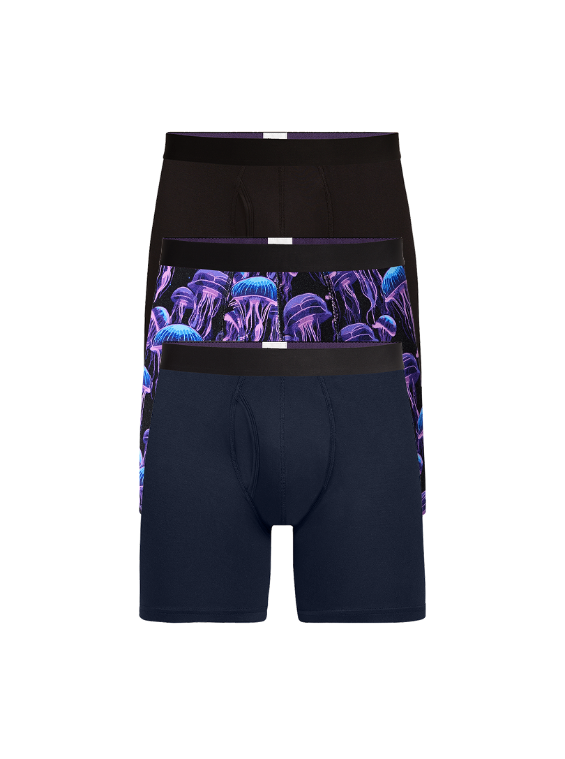 UltraModal™ Core Ball Caddy™ Boxer Brief w/ Fly 3-Pack | Wild Jellies Pack
