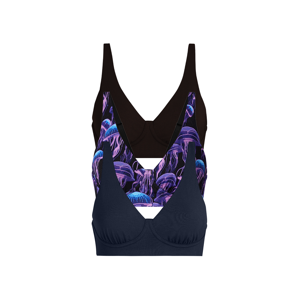 UltraModal™ FeelFree Longline Bralette 3-Pack | Wild Jellies Pack