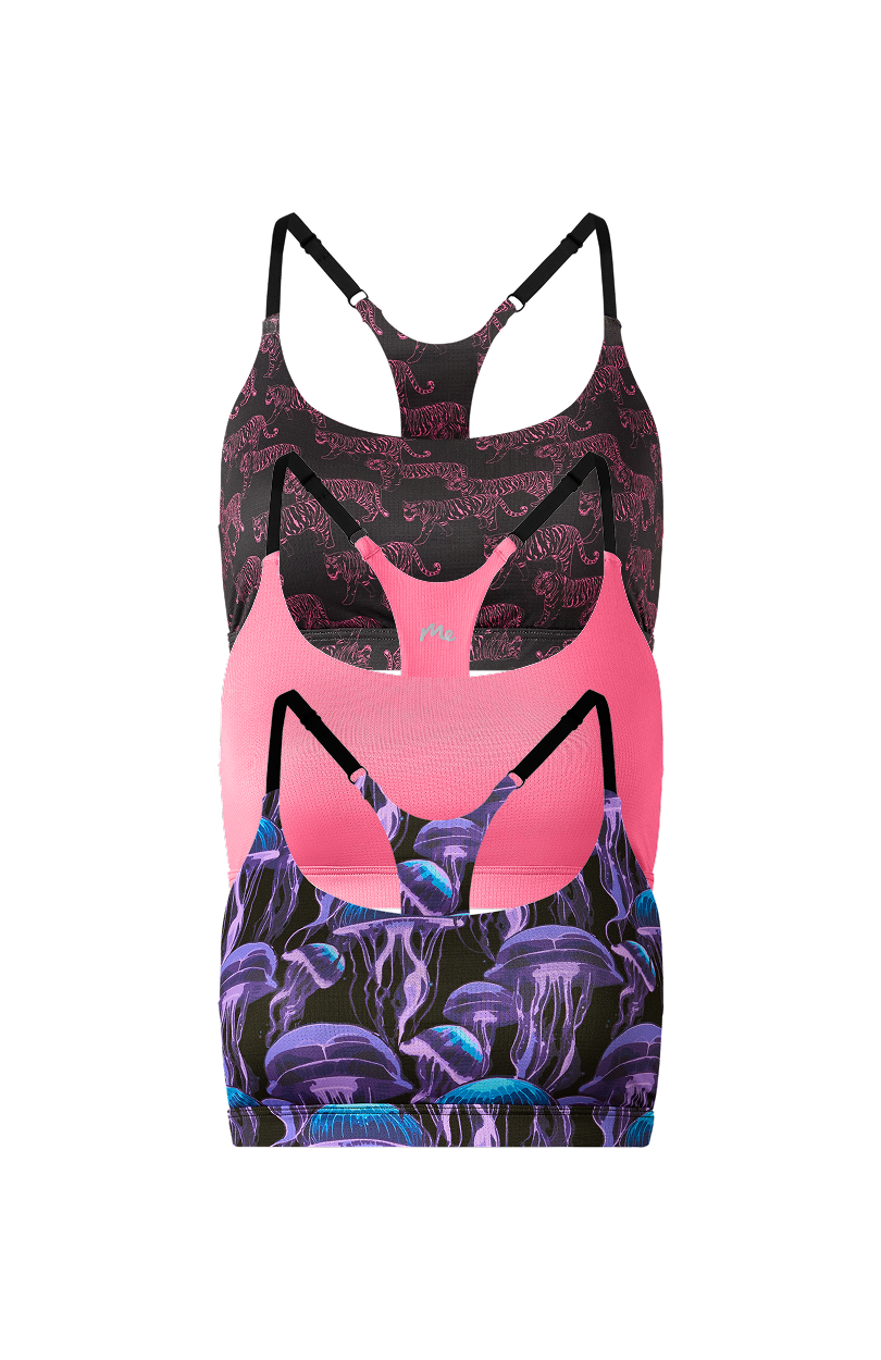 Breathe Racerback Bralette 3-Pack | Wild Life Pack