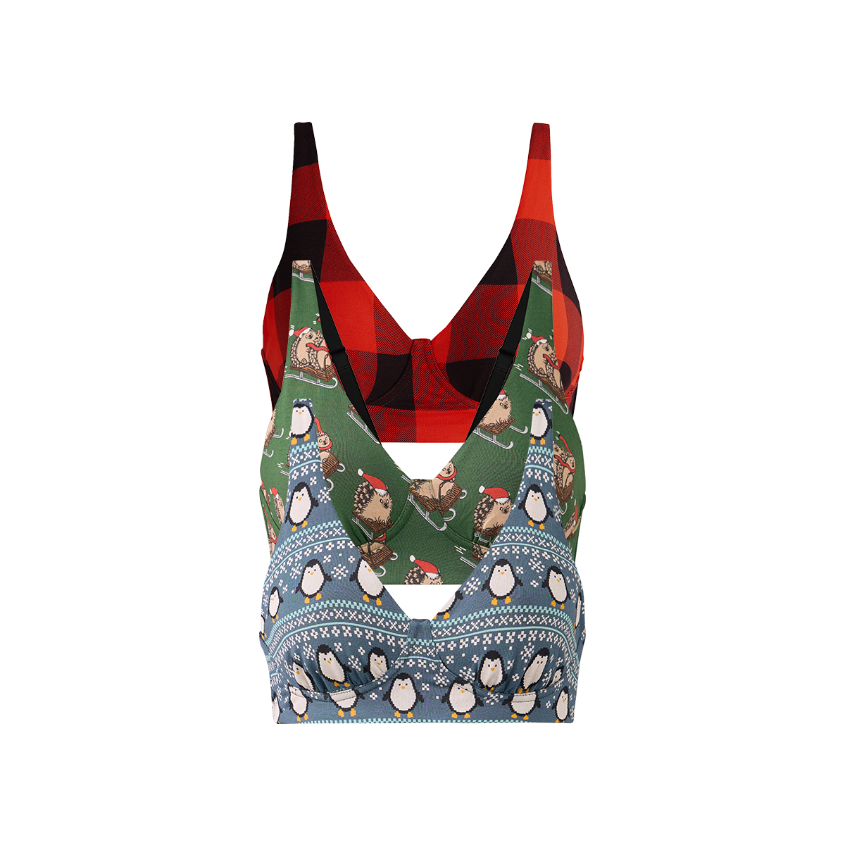 UltraModal™ FeelFree Longline Bralette 3-Pack | Holiday Pack