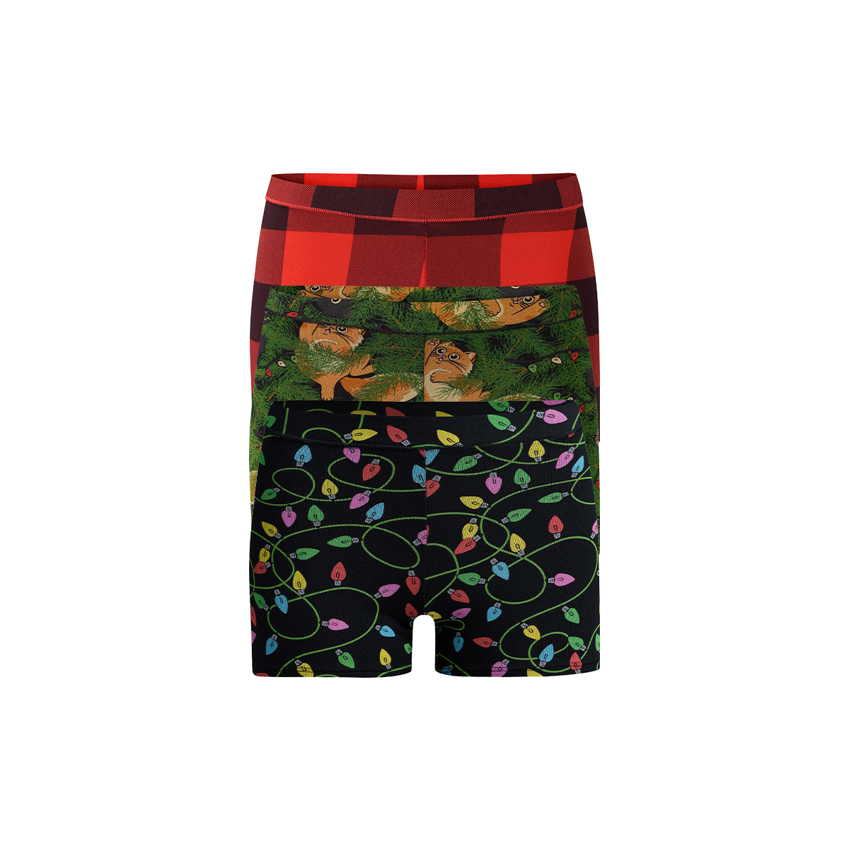 UltraModal™ FeelFree Boyshort 3-Pack | Meowy Christmas Pack