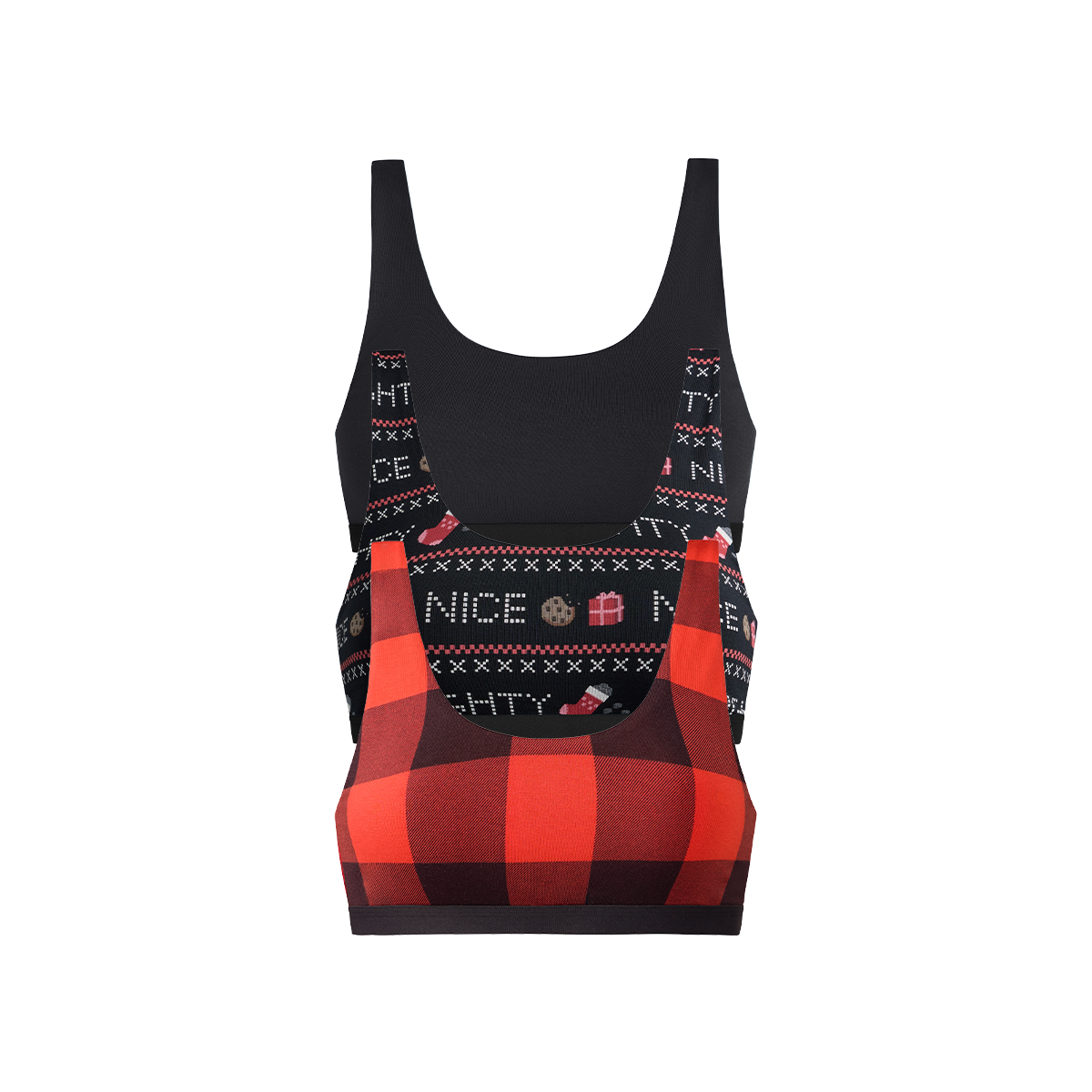 UltraModal™ Core Scoop Bralette 3-Pack | Naughty or Nice Pack