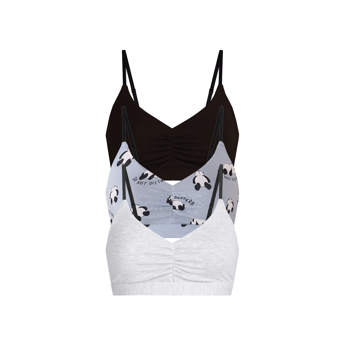 UltraModal™ FeelFree Ruched Bralette 3-Pack | Do Not Disturb Pack