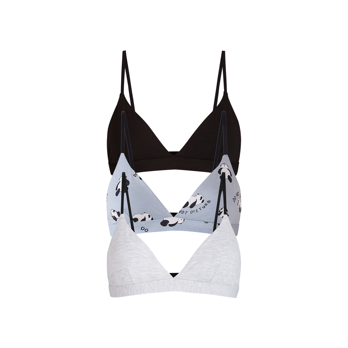 UltraModal™ FeelFree Triangle Bralette 3-Pack | Do Not Disturb Pack