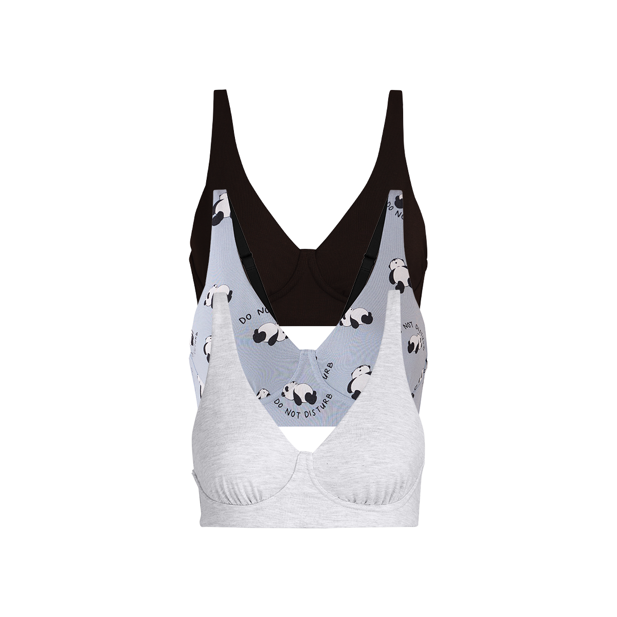 UltraModal™ FeelFree Longline Bralette 3-Pack | Do Not Disturb Pack