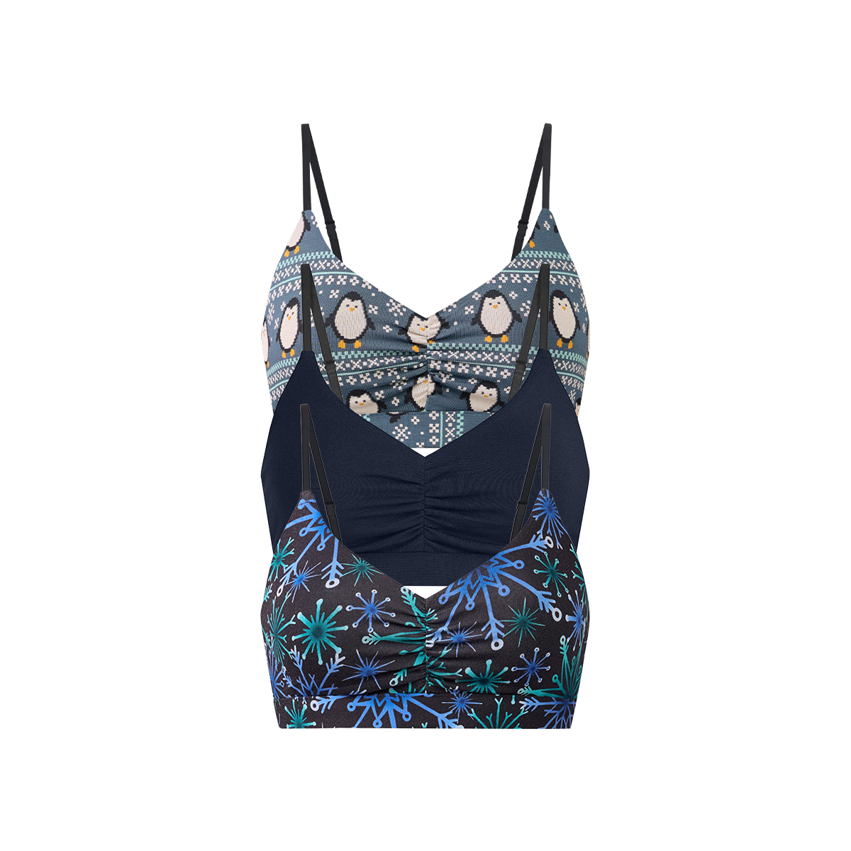 UltraModal™ FeelFree Ruched Bralette 3-Pack | Winterful Life Pack