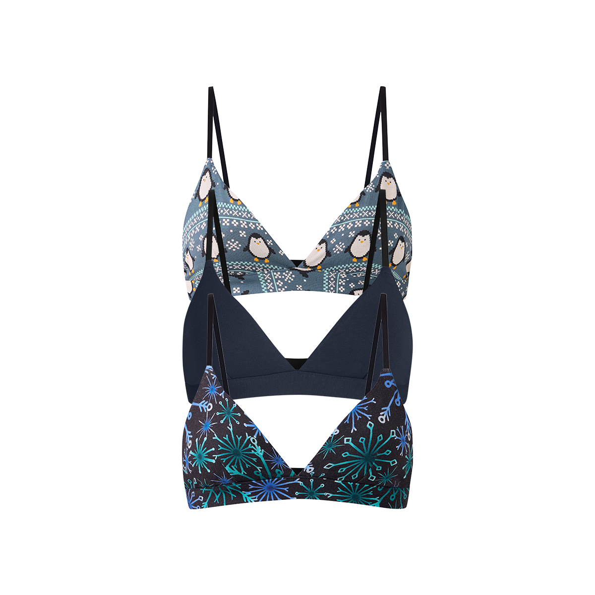 UltraModal™ FeelFree Triangle Bralette 3-Pack | Winterful Life Pack