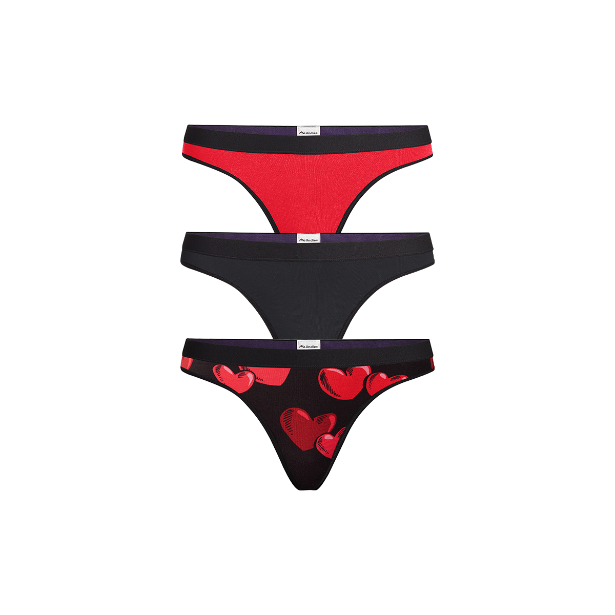 UltraModal™ Core Thong 3-Pack | Floating Hearts Pack