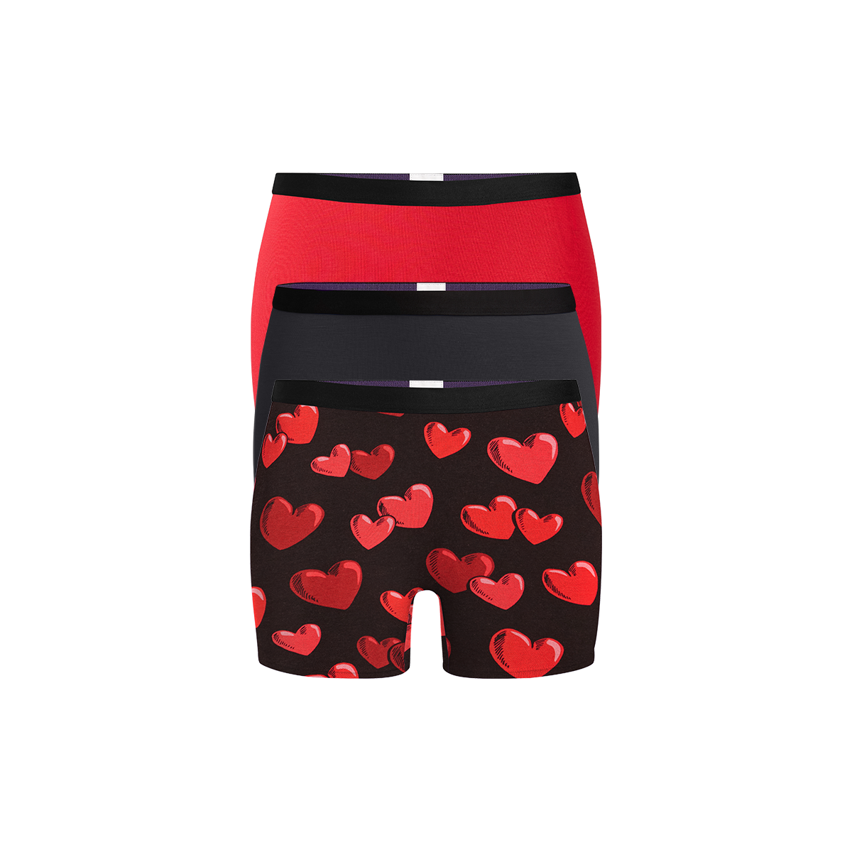 UltraModal™ Core Boyshort 3-Pack | Floating Hearts Pack