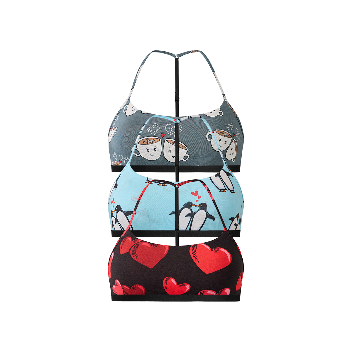 UltraModal™ Core T-Back Bralette 3-Pack | Valentine Pack