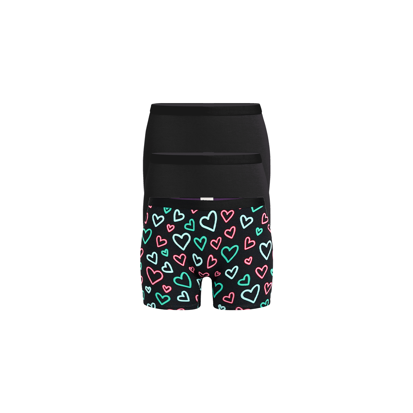 UltraModal™ Core Boyshort 3-Pack | Electric Hearts Pack