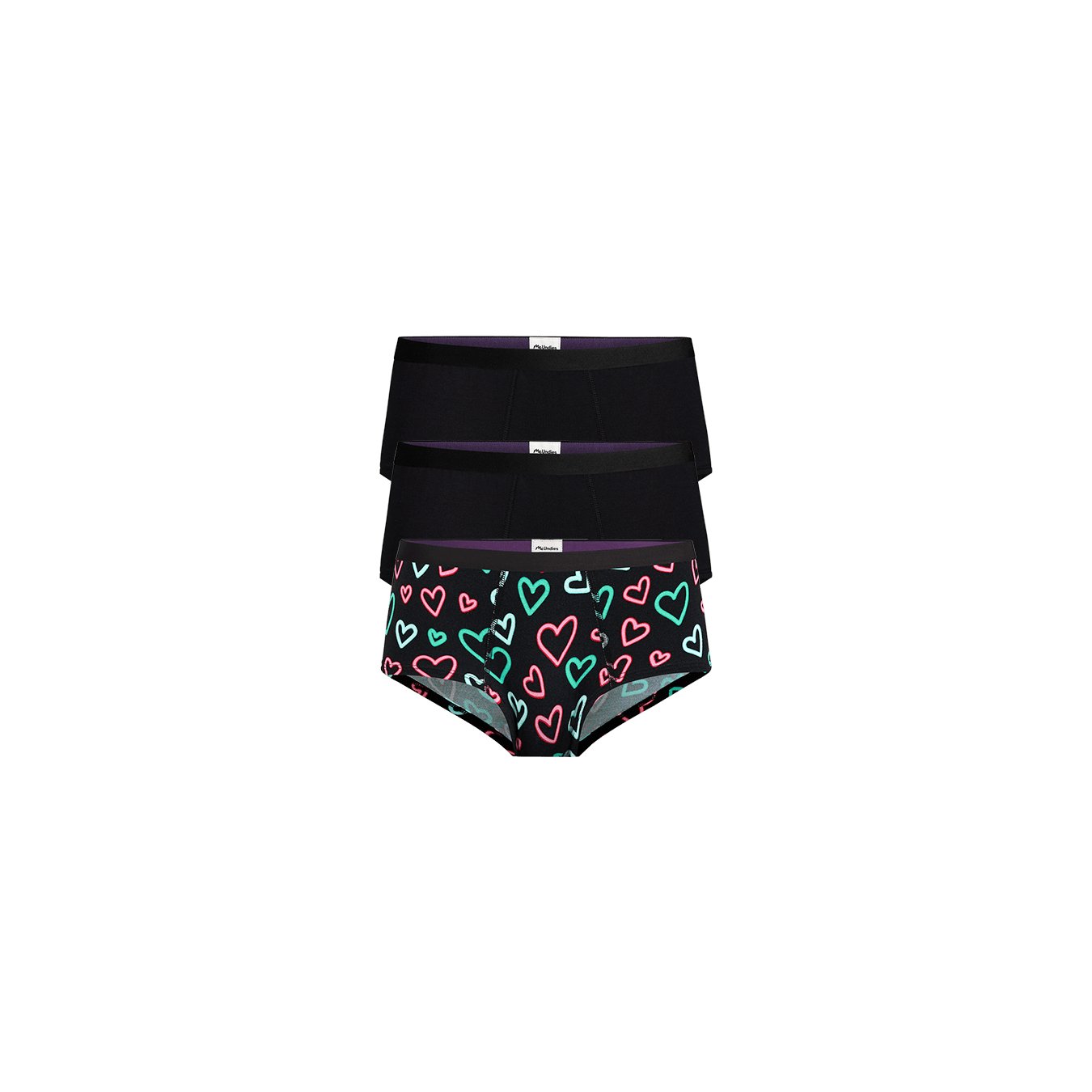 UltraModal™ Core Cheeky Brief 3-Pack | Electric Hearts Pack