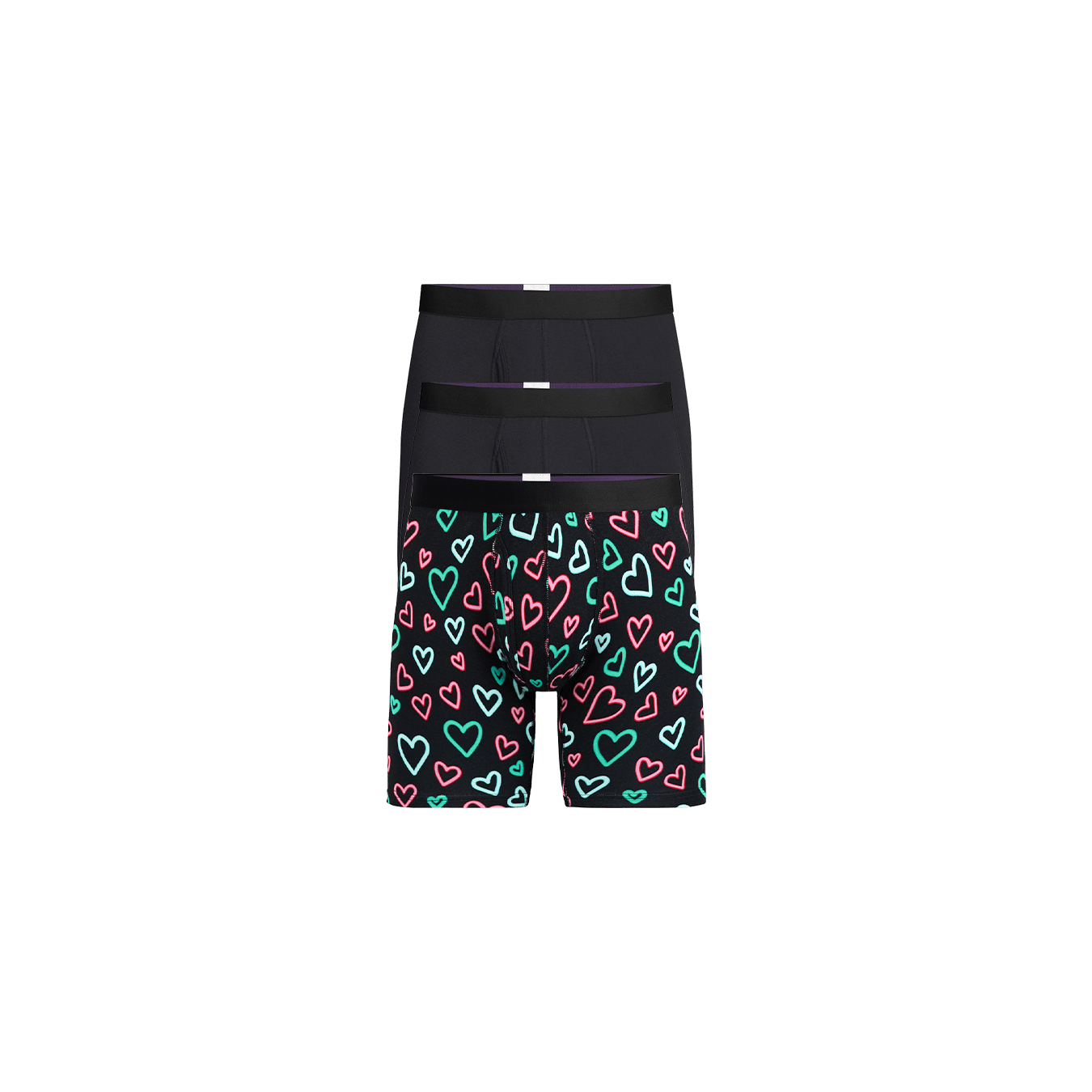 UltraModal™ Core Boxer Brief w/ Fly 3-Pack | Electric Hearts Pack