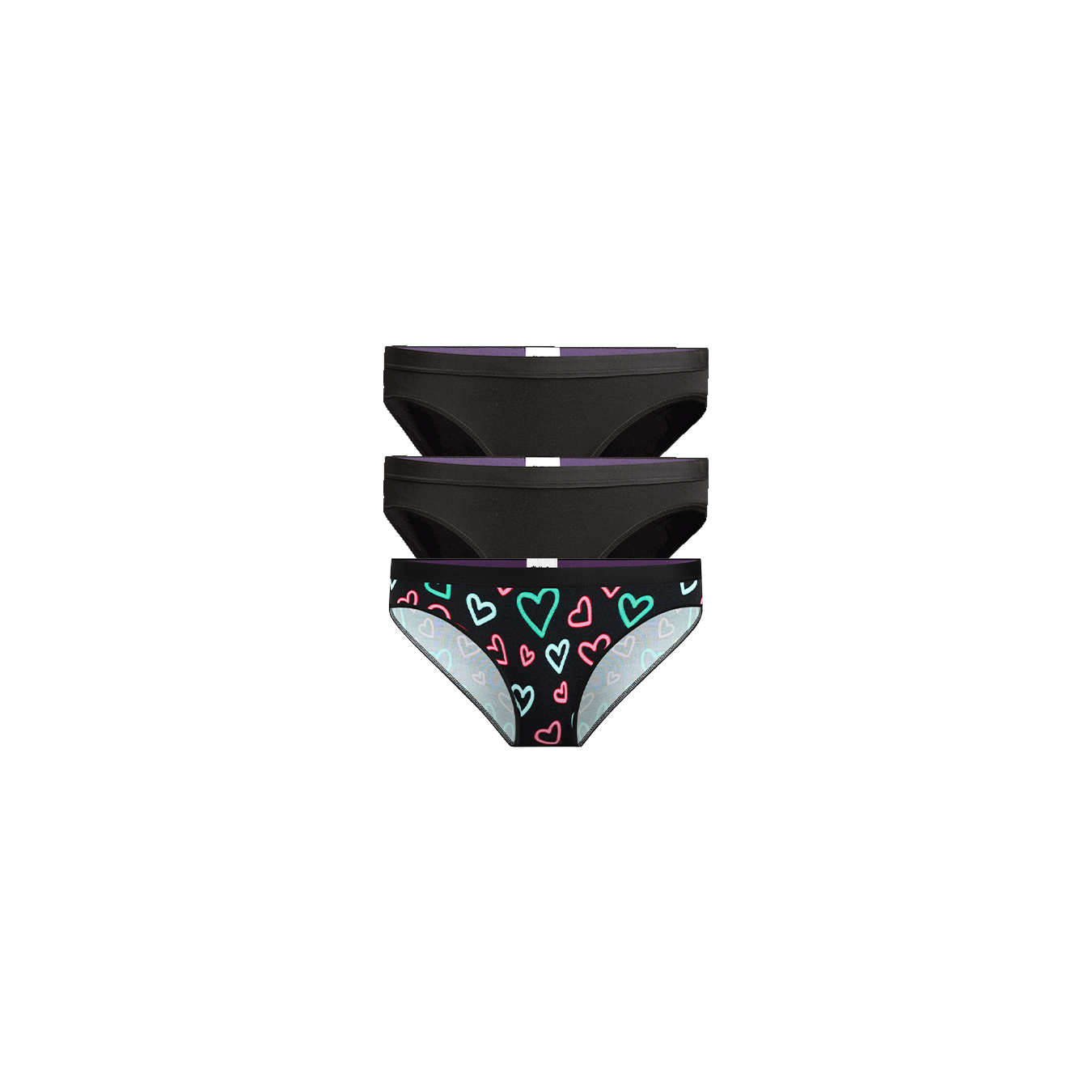 UltraModal™ Core Bikini 3-Pack | Electric Hearts Pack