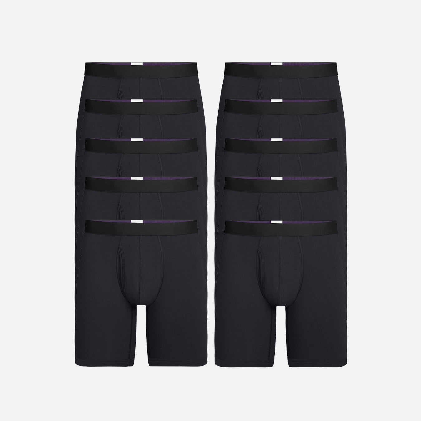 UltraModal™ Core Long Boxer Brief w/ Fly 10-Pack | Black