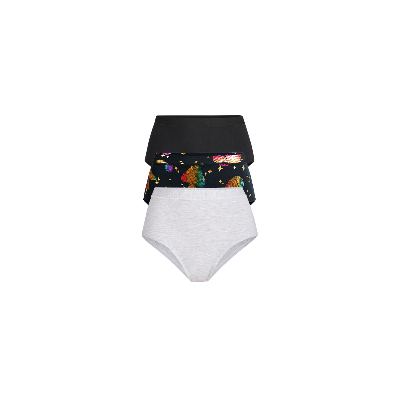 UltraModal™ FeelFree High-Waisted Cheeky 3-Pack | Disco Shrooms Pack