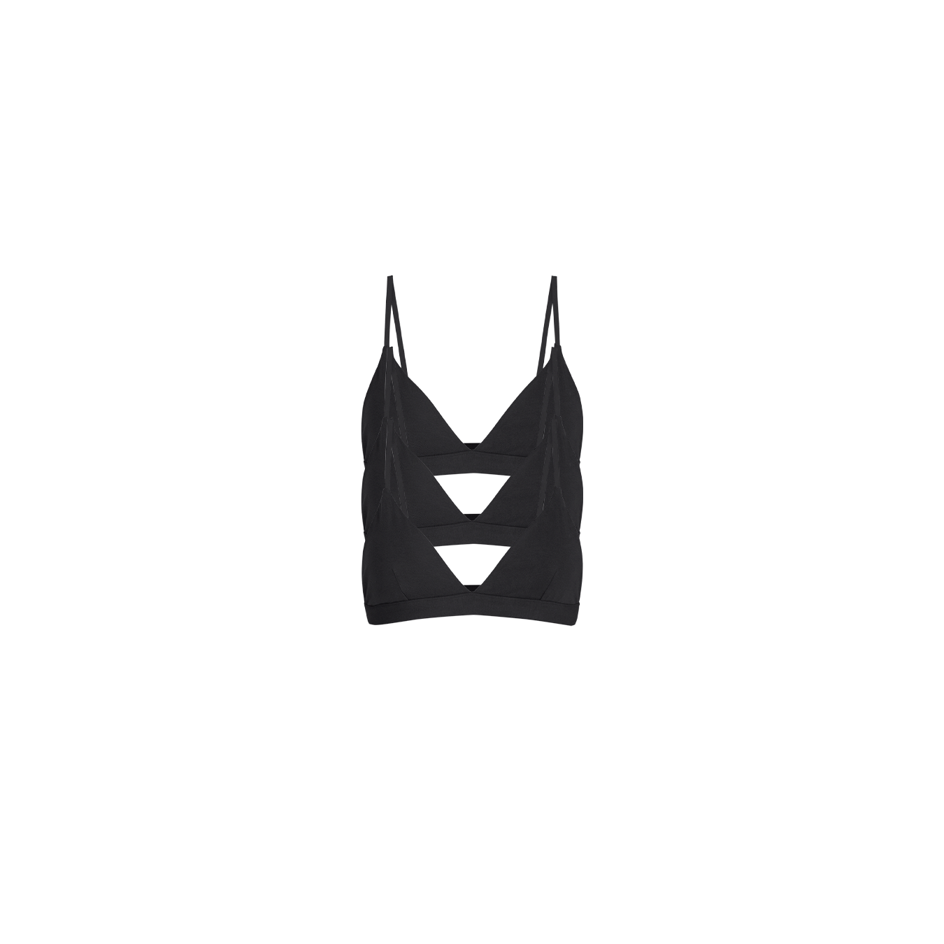 UltraModal™ FeelFree Triangle Bralette 3-Pack | Black