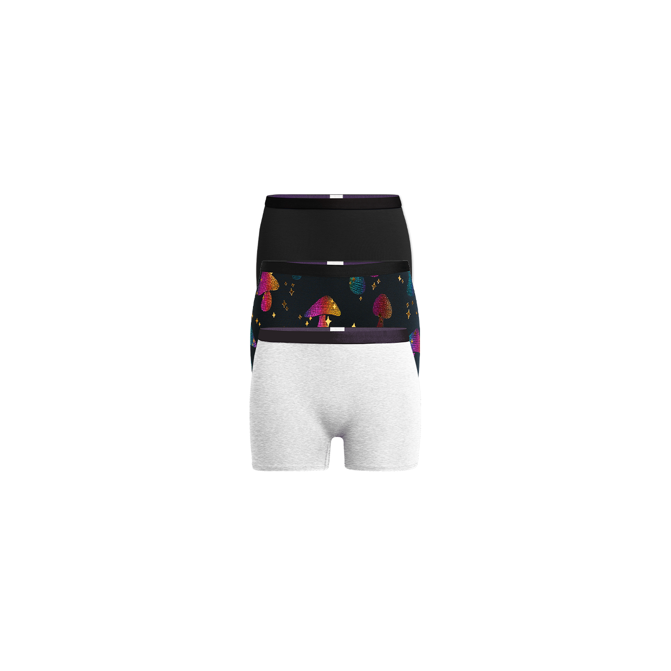 UltraModal™ Core Boyshort 3-Pack | Disco Shrooms Pack