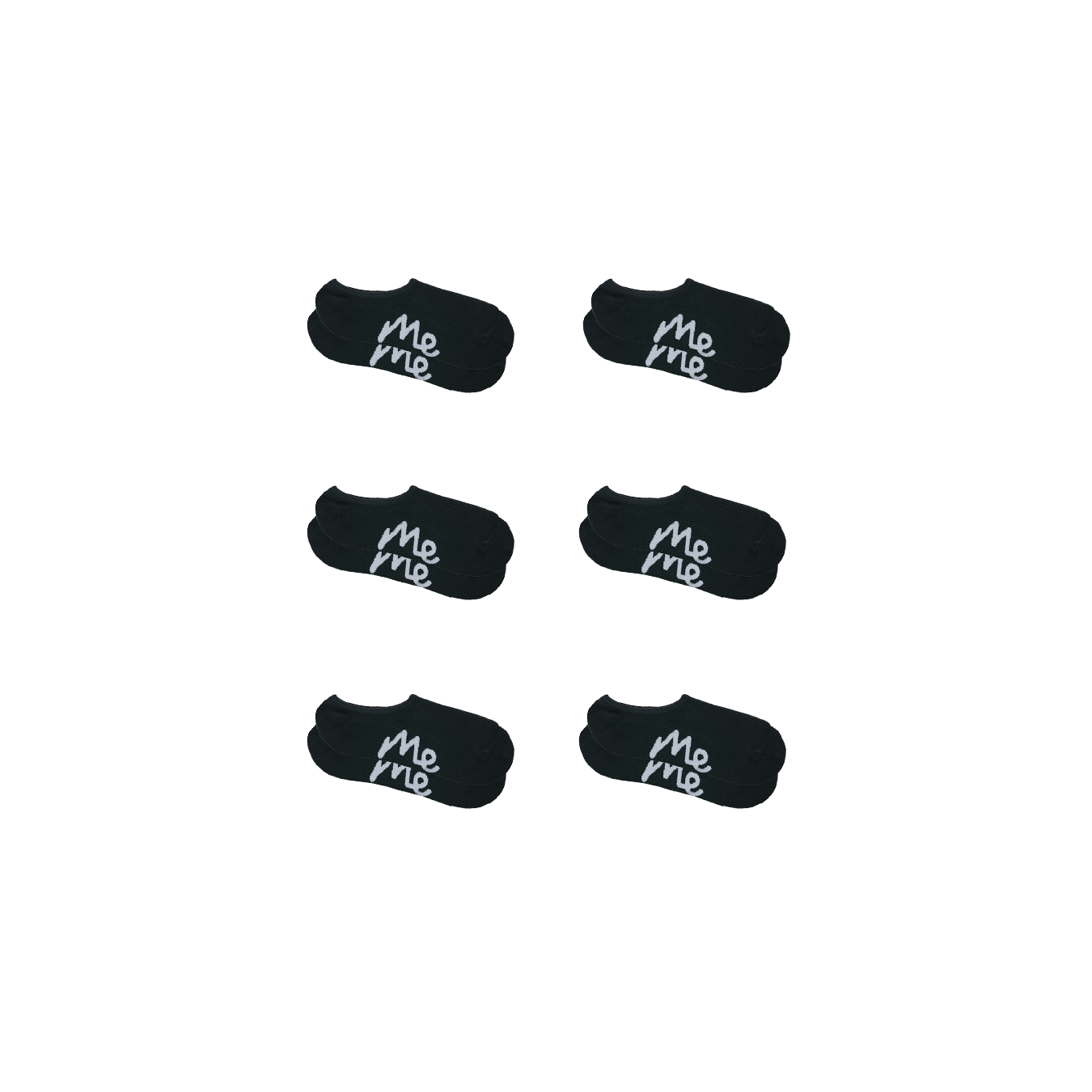 Heritage No Show Sock 6-Pack | Black