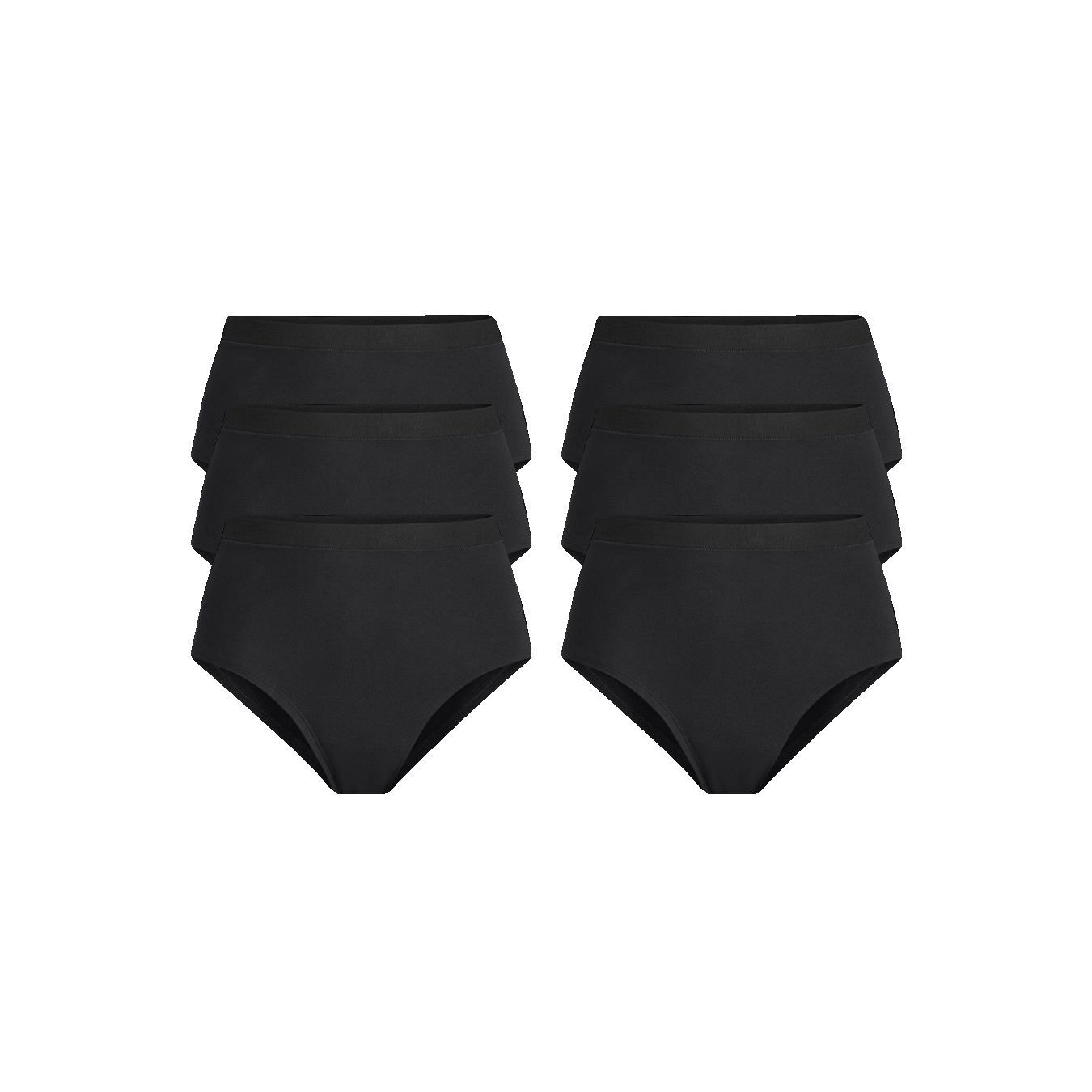 UltraModal™ FeelFree High-Waisted Cheeky 6-Pack | Black