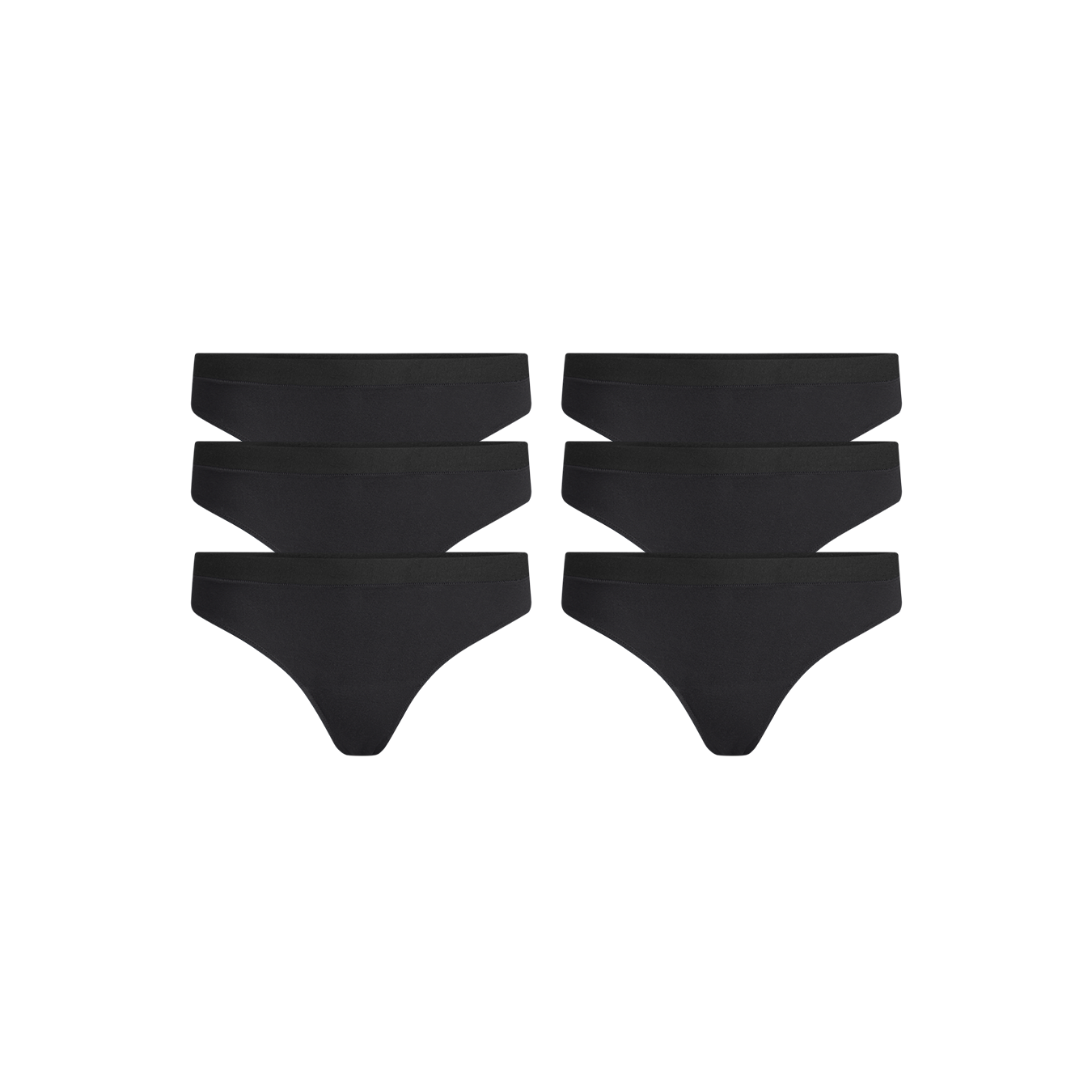 UltraModal™ FeelFree Thong 6-Pack | Black