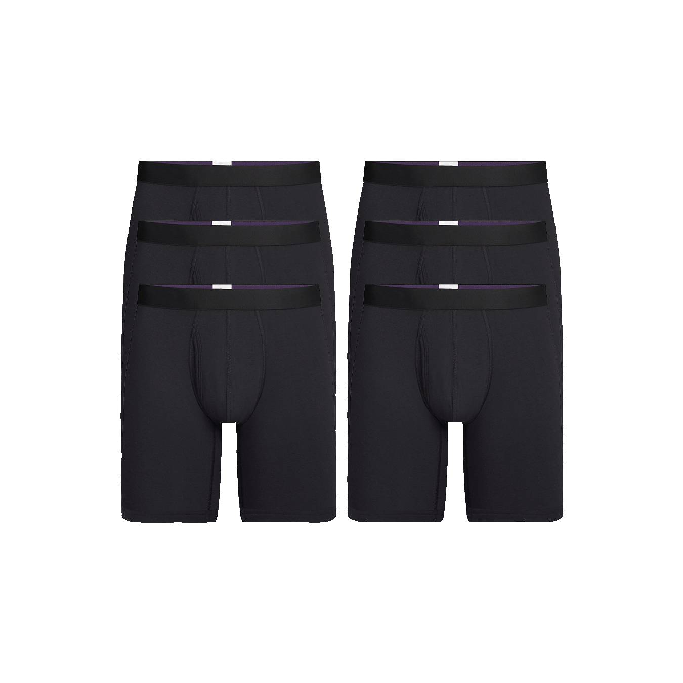 UltraModal™ Core Long Boxer Brief w/ Fly 6-Pack | Black