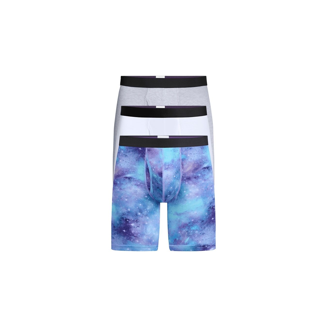 UltraModal™ Core Long Boxer Brief w/ Fly 3-Pack | Galaxy Pack