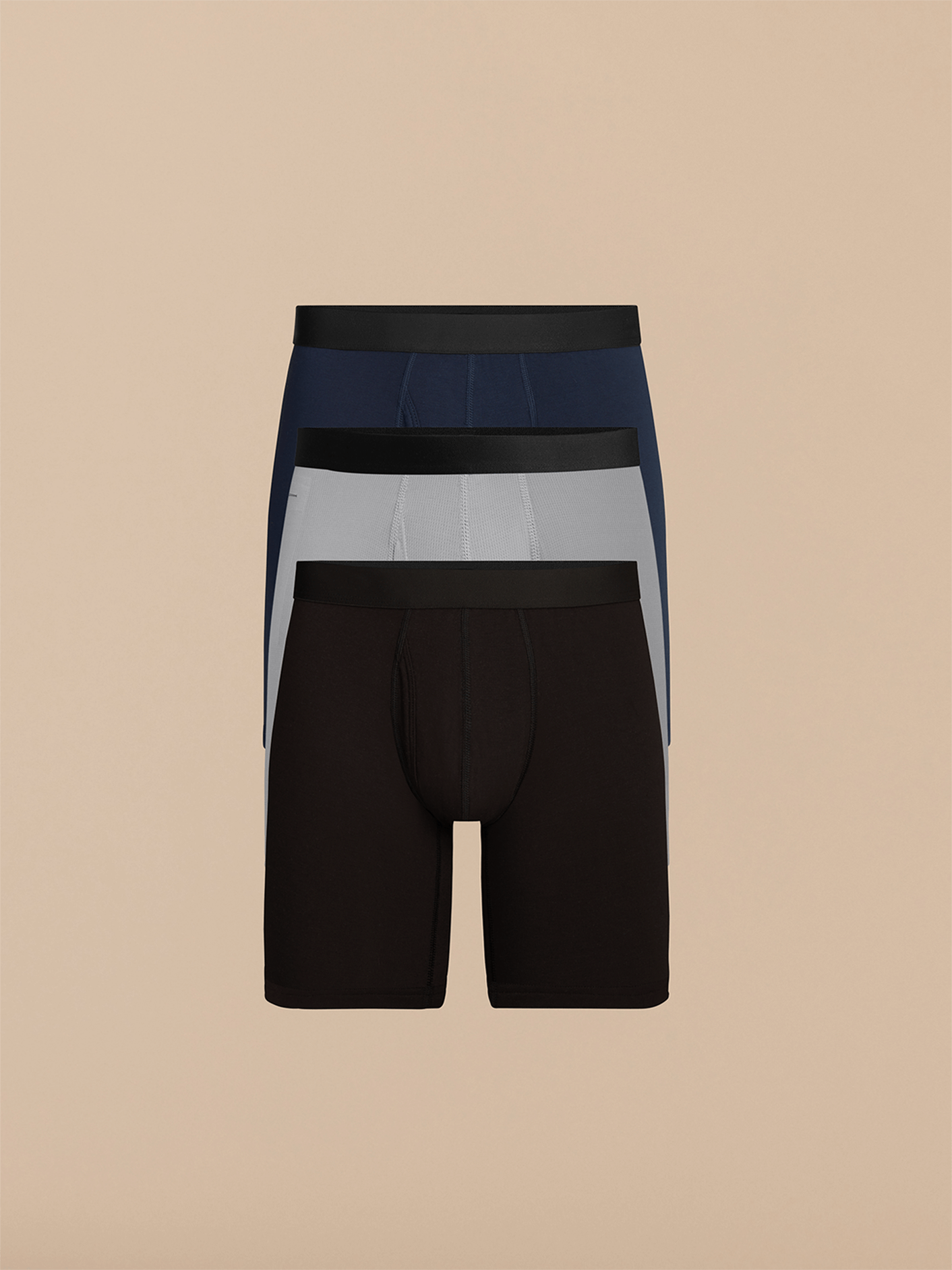MoveMe Long Boxer Brief w/ Fly 3-Pack | Classic Pack