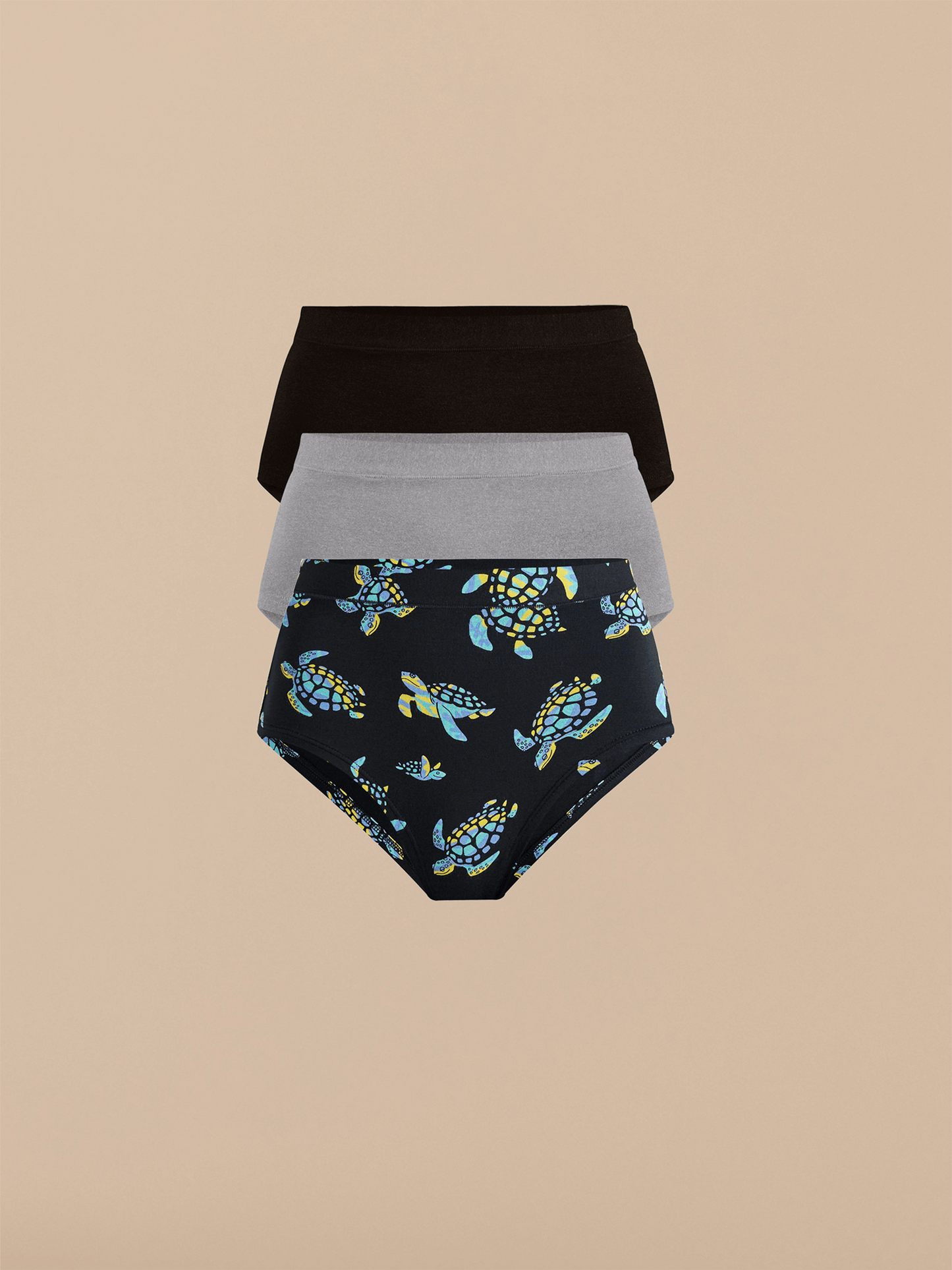 UltraModal™ FeelFree High-Waisted Cheeky 3-Pack | Turtley Awesome Pack