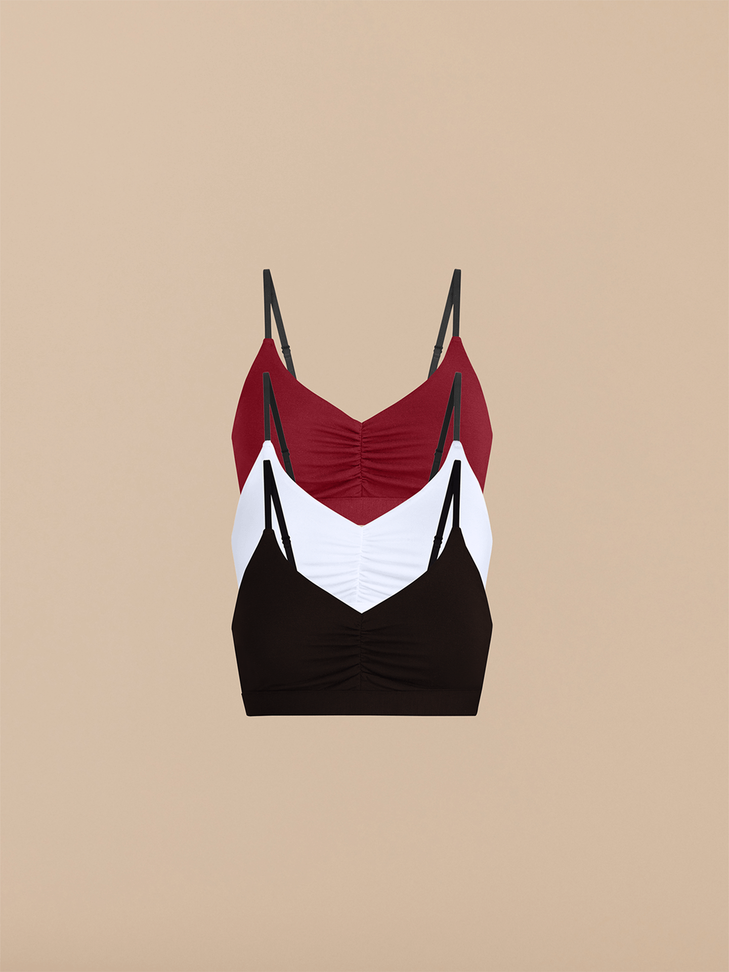 UltraModal™ FeelFree Ruched Bralette 3-Pack | Classic Pack