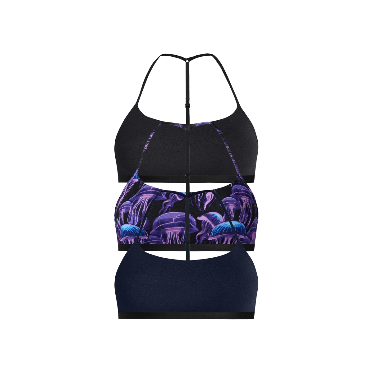 UltraModal™ Core T-Back Bralette 3-Pack | Wild Jellies Pack