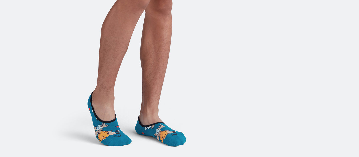 Heritage No Show Sock | Animals on Ice