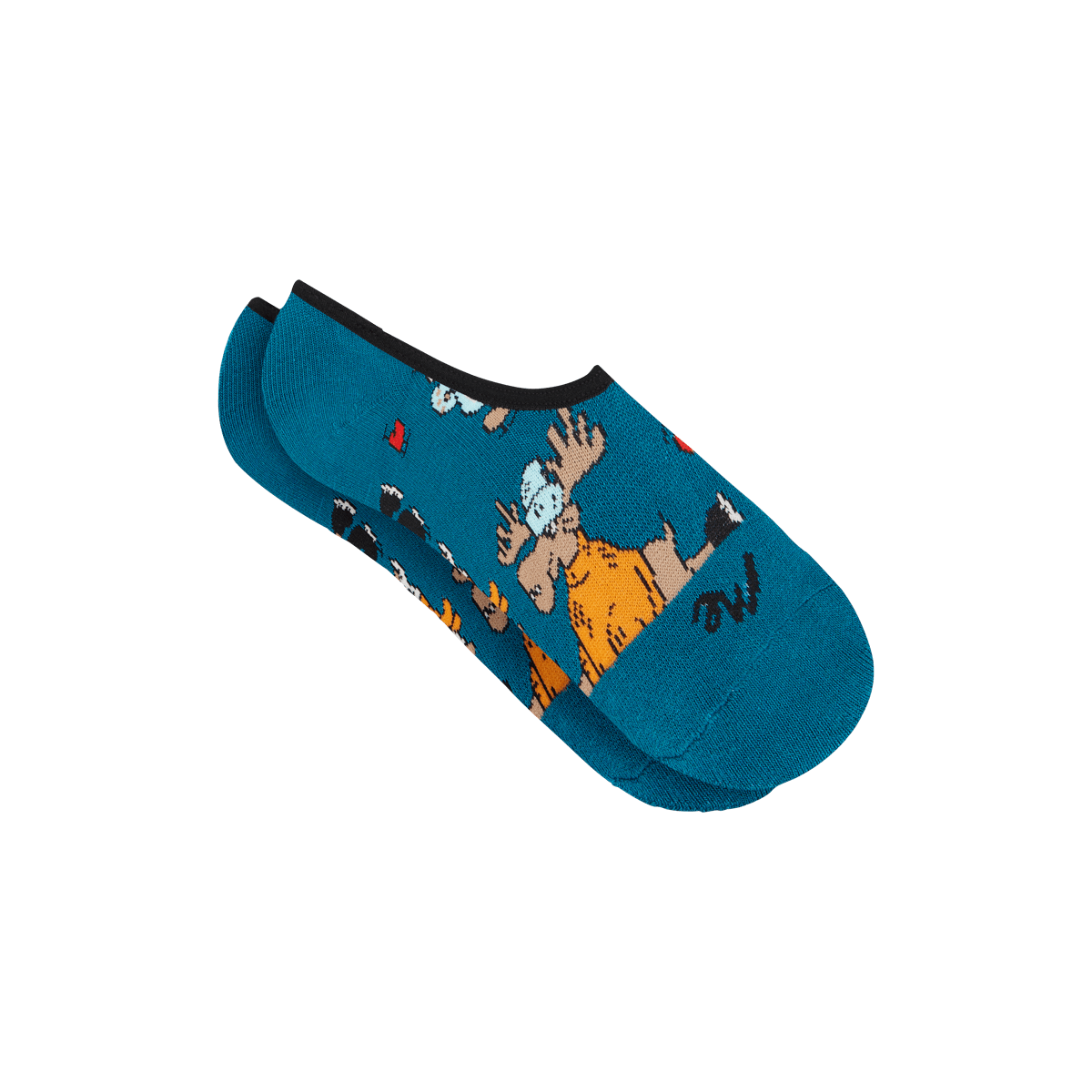 Heritage No Show Sock | Animals on Ice