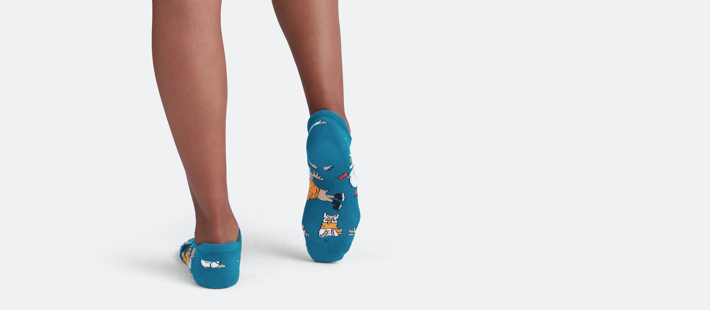 Heritage Ankle Sock | Animals on Ice