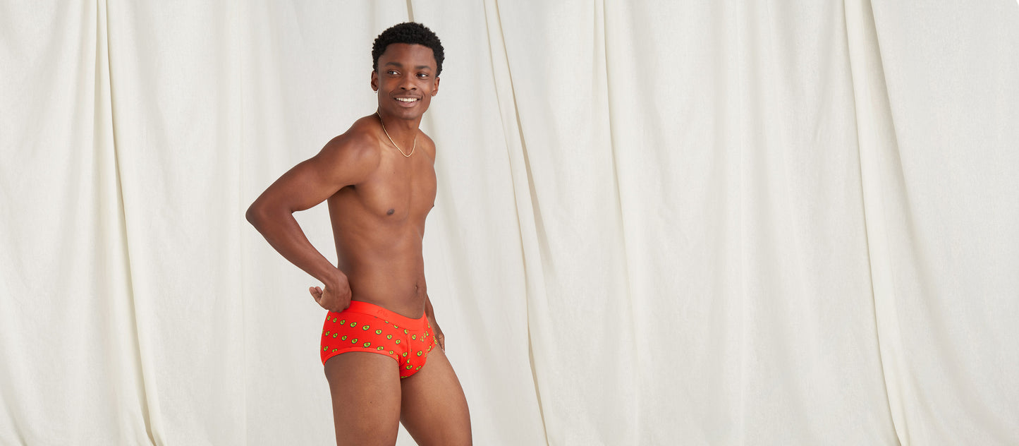 Stretch Cotton Brief w/ Fly | Avocados