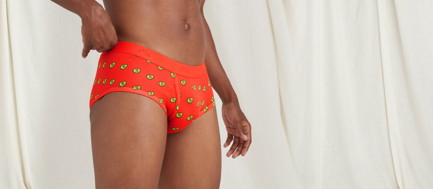 Stretch Cotton Brief w/ Fly | Avocados