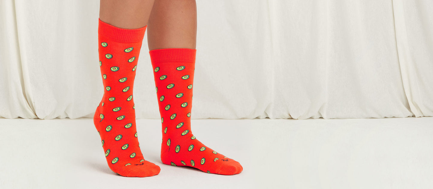 Heritage Crew Sock | Avocados