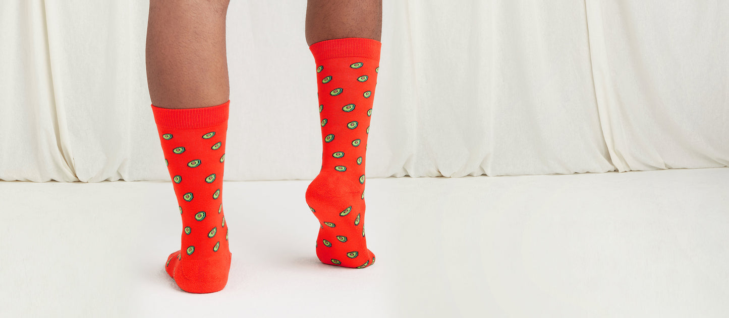 Heritage Crew Sock | Avocados