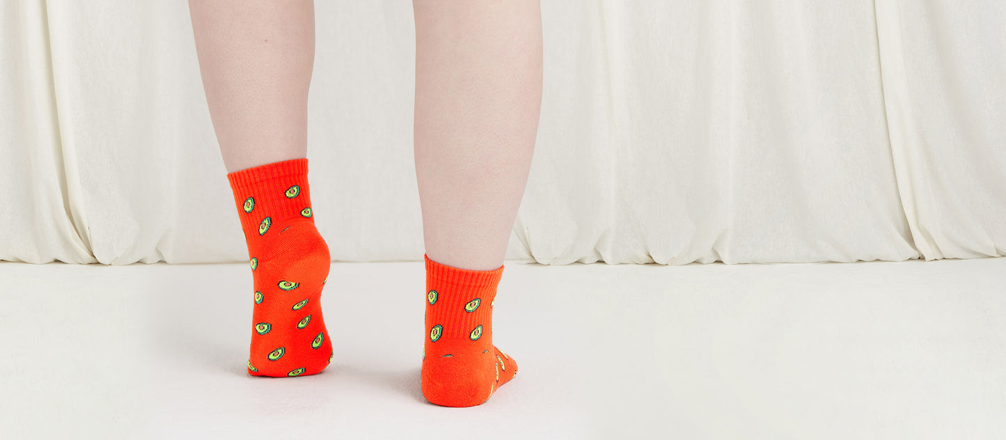 Heritage Quarter Sock | Avocados