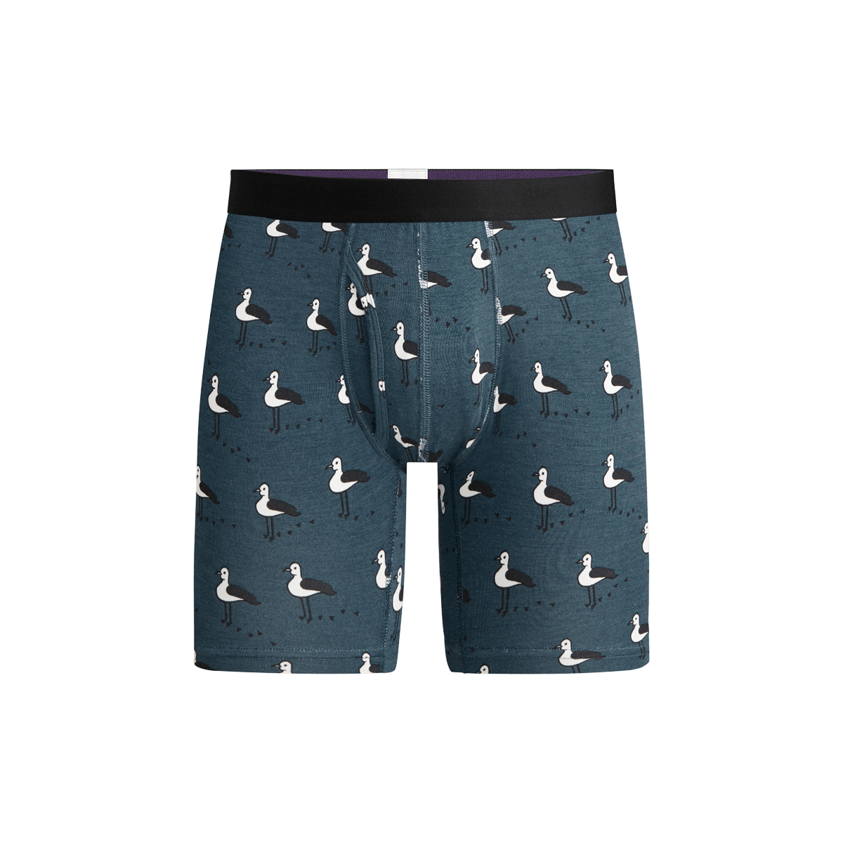 UltraModal™ Core Long Boxer Brief w/ Fly | Beach Birds