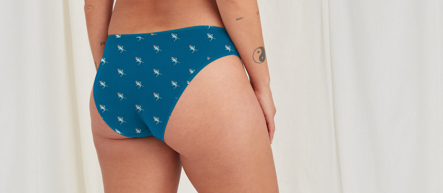 Stretch Cotton Bikini | Shark