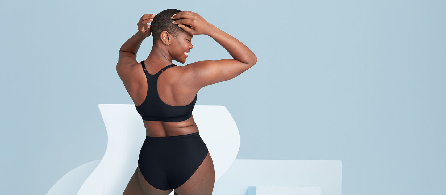 MoveMe Racerback Bralette 3-Pack | Black