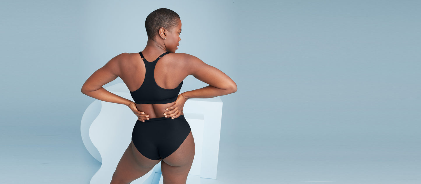 MoveMe Racerback Bralette 3-Pack | Black